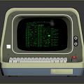 Classical computer antique computer antique PC old computer old computer old computer retro computer 3d model