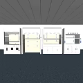 Professional Medical Laboratory Equipment With White Fume Hoods And Storage Cabinets