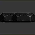 Chrome Plated Hexagonal Metal Nuts With Shiny Reflective Surface On Black Background