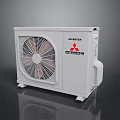 Mitsubishi Heavy Industries White Air Conditioner Outdoor Unit With Fan