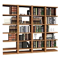 Wooden Locker With Multiple Shelves For Home Book Storage And Decor Organization
