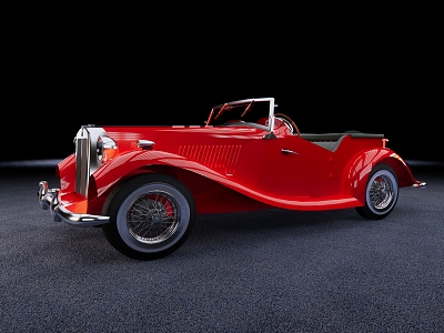 modern classic car 3d model