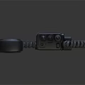 Professional Digital Walkie Talkie With Antenna Coiled Cord And Microphone