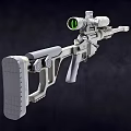 Two Modern Tactical Sniper Rifles With High Power Scopes And Sleek Metal Finish