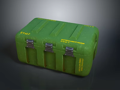 Green EOD Weapon Storage Case With Explosive Ordnance Disposal Markings 3d model