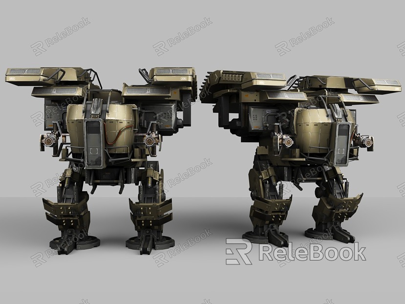 Meche century sci-fi style cyberpunk style sci-fi robot robot mechanic war police war machine sci-fi style model