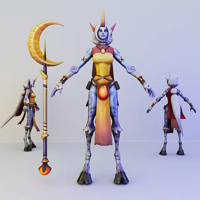 Modern Game Character Avatar 3d model Modern Game Character Avatar 3d model