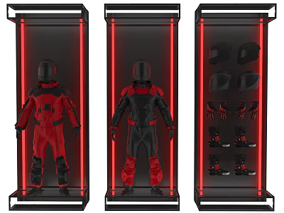 Modern Racing Suit 3d model Modern Racing Suit 3d model