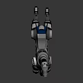 Futuristic Robotic Mechanical Horse With Metal Structure And Gear Components