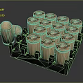 Modern bullet pistol bullet rifle bullet machine gun bullet 3d model