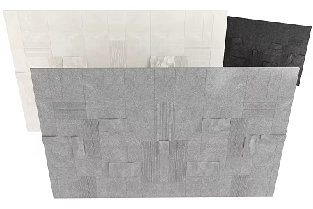 Modern stone wall background wall rubble stone wall rock wall culture stone wall 3d model