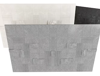 Modern stone wall background wall rubble stone wall rock wall culture stone wall 3d model