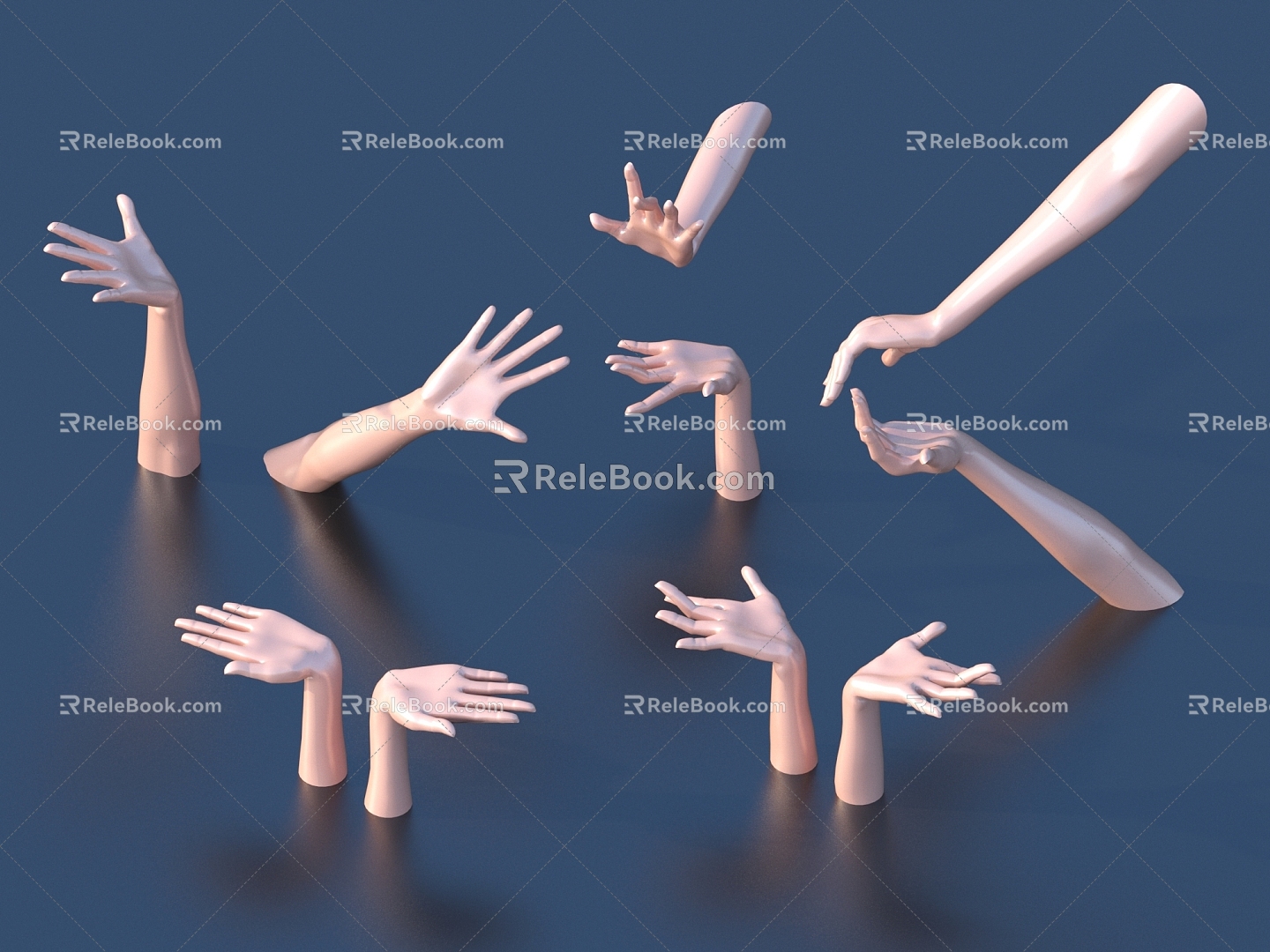 Hand Female Hand Hand Posture Beautiful Hand 3d model