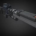 Science Fiction Gun Cyberpunk Gun Laser Gun High-tech Gun Future Gun Game Gun Low Face Number Low Model Simple Model Times Film and Television Level Realism 3d model
