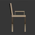Comfortable Folding Lounge Chair with Wooden Frame Black Cushion and Armrests