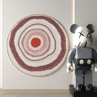 Quiet Round Carpet 3d model