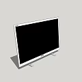 Sleek Sony Television With Black Screen White Frame And Stand Design 3d model