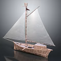 Modern Sailing Cartoon Sailing 3d model