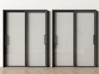 Modern sliding door glass door kitchen sliding door balcony sliding door glass door 3d model