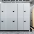Smart Mobile Shelving Units In Archive Room With Electronic Panels And Storage Locks
