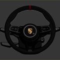 Steering wheel car steering wheel car parts game items 3d model