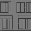 Various Styles Of Windows With Dark Frames Glass And Screens