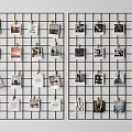 Modern photo wall 3d model