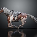 Modern Horse Steed Steed Mercedes 3d model