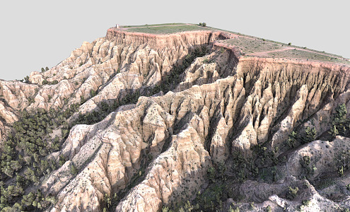 Modern Canyon Desert Cliff 3d model