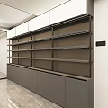 Modern Decorative Cabinet Interior Design With Multiple Shelves And Storage Cabinets