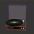 Jukebox Old-fashioned record player film machine Old-fashioned film player record player Old-fashioned record player music equipment 3d model