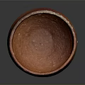 Handcrafted Ceramic Bowl With Reddish Brown Glaze And Textured Surface