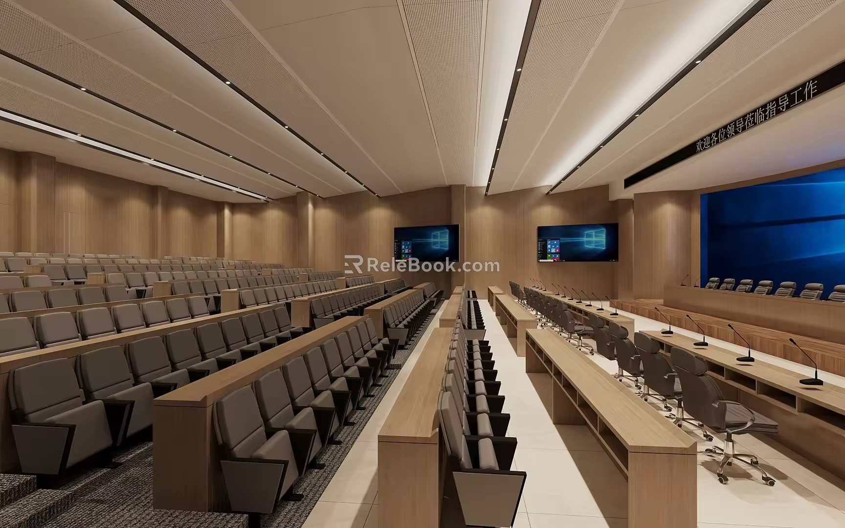 Multi-function lecture hall 3d model