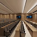 Multi-function lecture hall 3d model