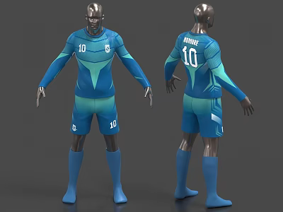 Sportswear Ball Clothes Dummy Shorts Basketball Clothes Football Clothes Dummy Model 3d model