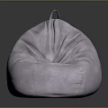 Comfortable Modern Light Purple Fabric Bean Bag Chair For Living Room Furniture