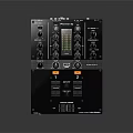Professional Commercial Audio Mixer Console With Knobs Sliders And Display Panel