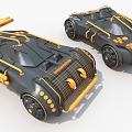 Car future machinery racing Cypunk cylinder hard surface high-tech industrial parts 3d model