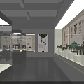 Well Lit Museum Exhibition Hall With Glass Display Cases Bronze Artifacts And Wall Descriptions