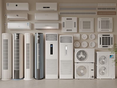 Air conditioning Central air conditioning Air conditioning External unit 3d model