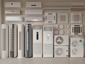 Air conditioning Central air conditioning Air conditioning External unit 3d model