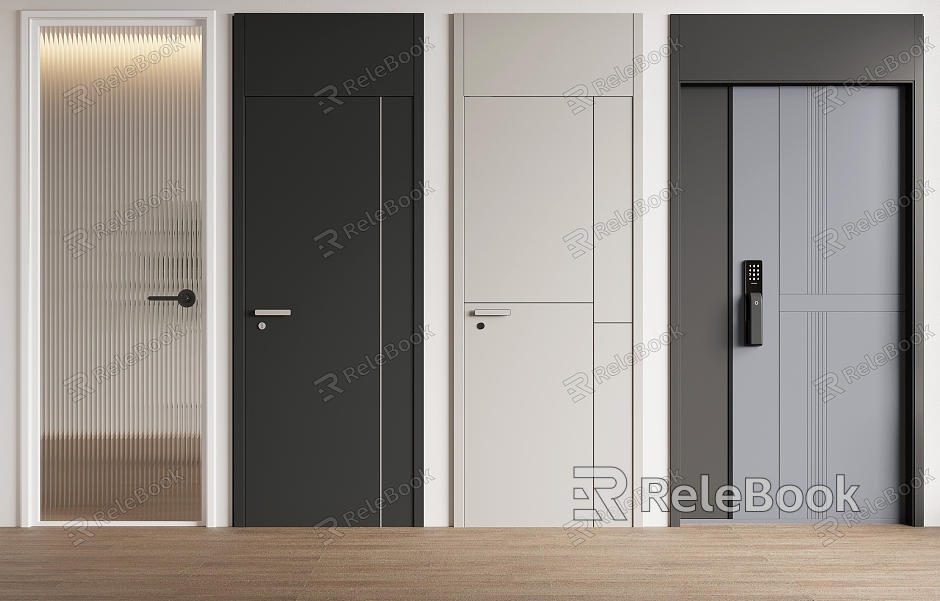 Single-door swing door model