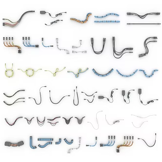 modern mechanical parts 3d model