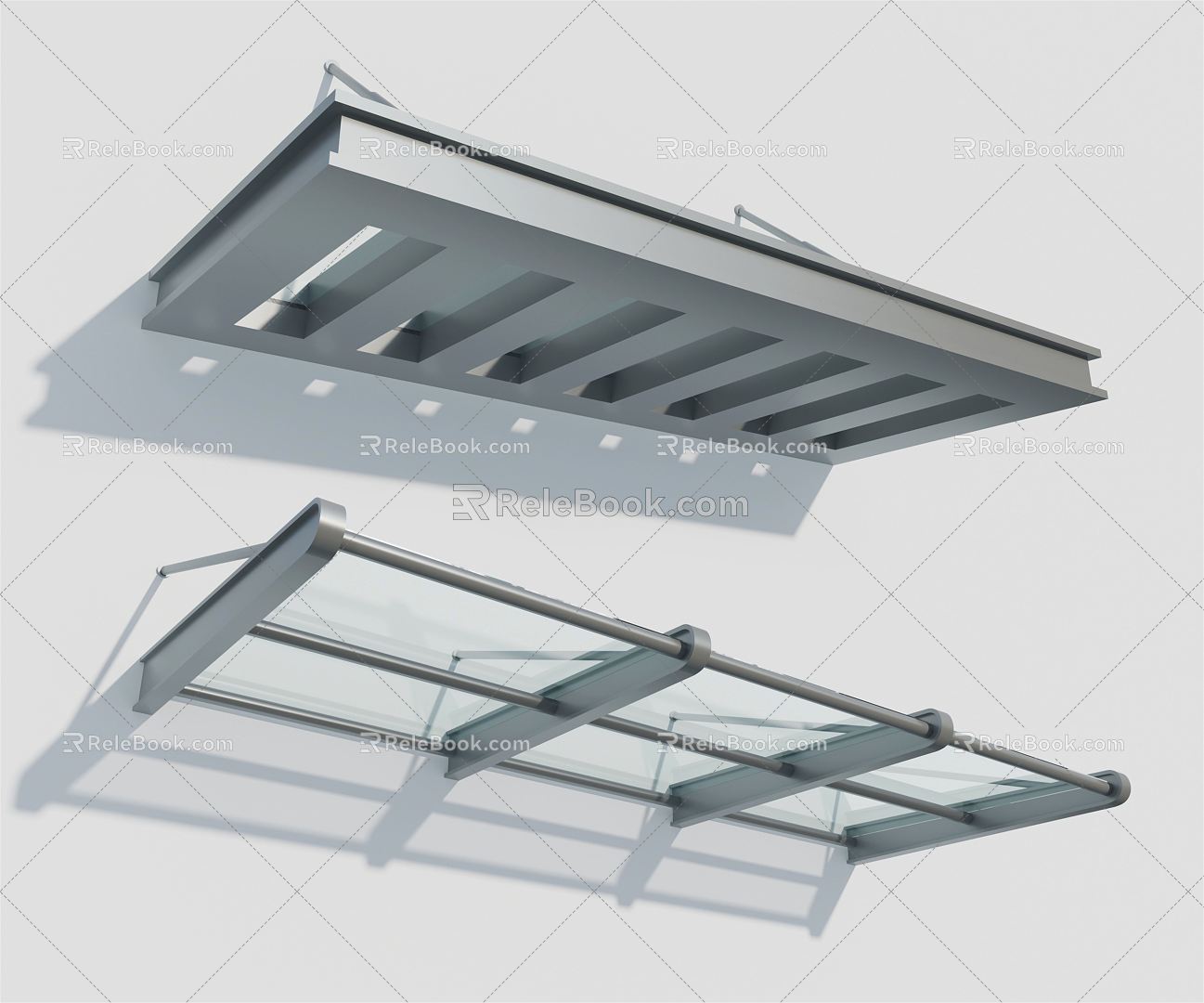 Modern Canopy Glass Canopy 3d model