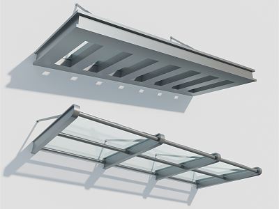 Modern Canopy Glass Canopy 3d model