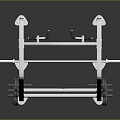 Sturdy Metal Barbell Rack With Dumbbells And Weight Plates For Gym Use