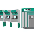 China Construction Bank ATM Machines As Modern Public Facilities With Kiosk Design