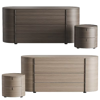 Modern Entryway Cabinet And Side Cabinet With Wooden Drawers And Sleek Storage Design 3d model