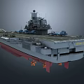 Aircraft Carrier Deck Featuring Blue Fighter Jets Control Tower And Red White Marker Lines