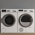 washing machine wall mounted washing machine drum washing machine mini washer dryer water heater 3d model